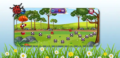 Play Ladybug Marbles Shooting Game as an online game Ladybug Marbles Shooting Game with UptoPlay
