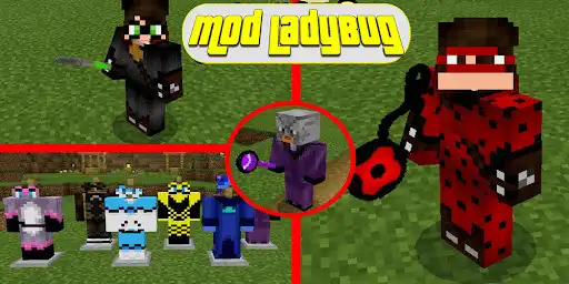 Play Ladybug mod for Minecraft as an online game Ladybug mod for Minecraft with UptoPlay