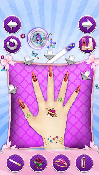 Play Ladybug Nail Spa Acrylic 2 as an online game Ladybug Nail Spa Acrylic 2 with UptoPlay