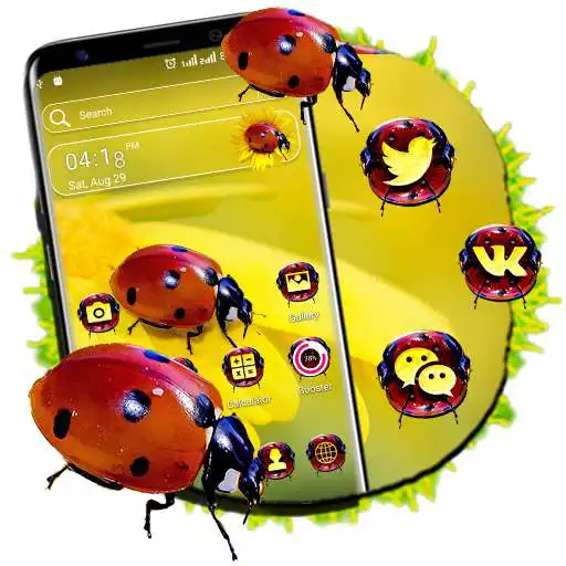 Play Ladybug Sunflower Launcher Theme APK Play Ladybug Sunflower Launcher Theme APK