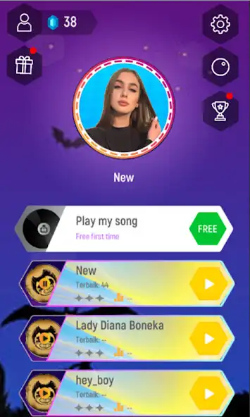 Play Lady Diana Magic Tiles Hop Edm Rush as an online game Lady Diana Magic Tiles Hop Edm Rush with UptoPlay