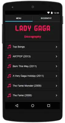 Play Lady Gaga Top Lyrics