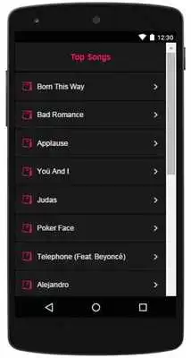 Play Lady Gaga Top Lyrics