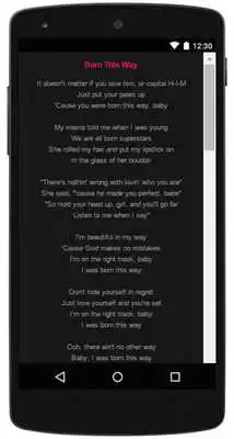 Play Lady Gaga Top Lyrics