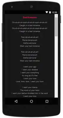 Play Lady Gaga Top Lyrics