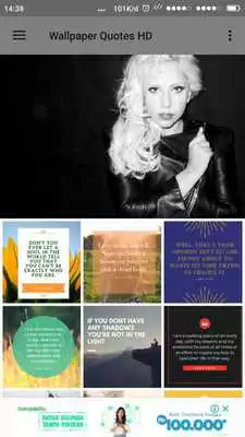 Play Lady Gaga Wallpaper Quotes HD