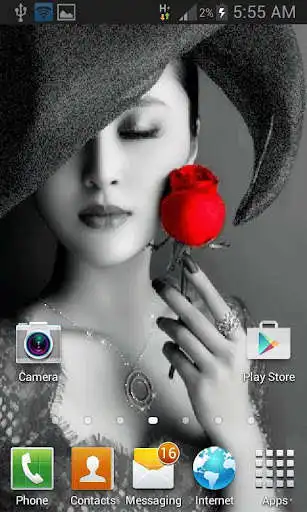 Play Lady With Rose LWP as an online game Lady With Rose LWP with UptoPlay