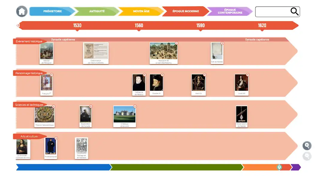 Play La Frise Historique Numérique as an online game La Frise Historique Numérique with UptoPlay
