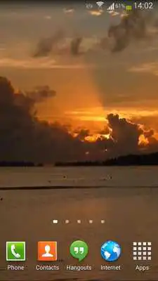 Play Lagoon Sunset Live Wallpaper