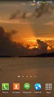 Play Lagoon Sunset Live Wallpaper