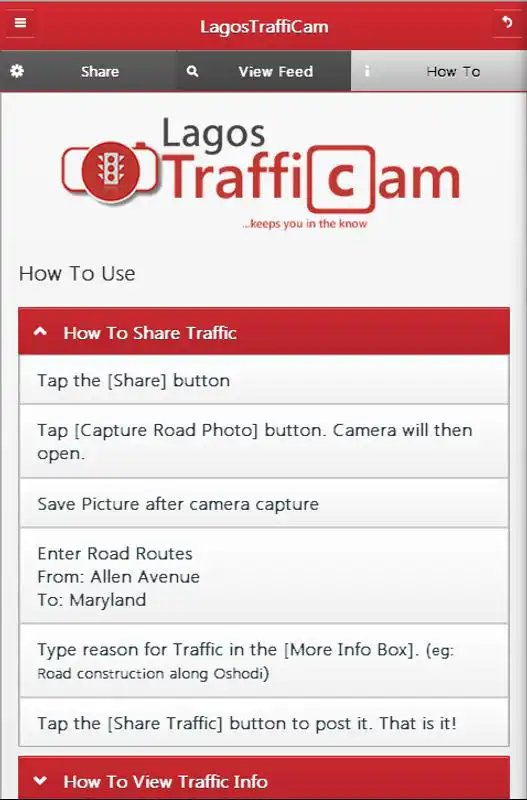 Play LagosTraffiCam