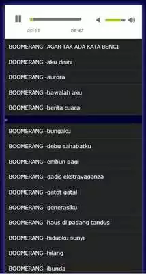Play lagu boomerang lengkap