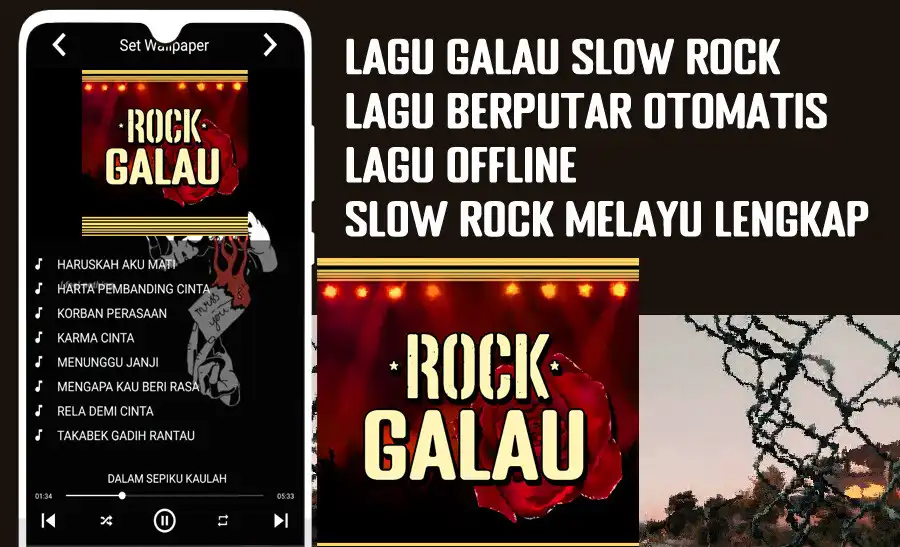Play Lagu Galau Slow Rock Melayu  and enjoy Lagu Galau Slow Rock Melayu with UptoPlay