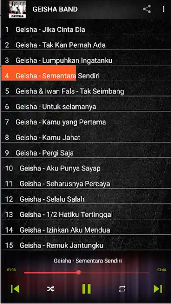Play Lagu Geisha Band as an online game Lagu Geisha Band with UptoPlay