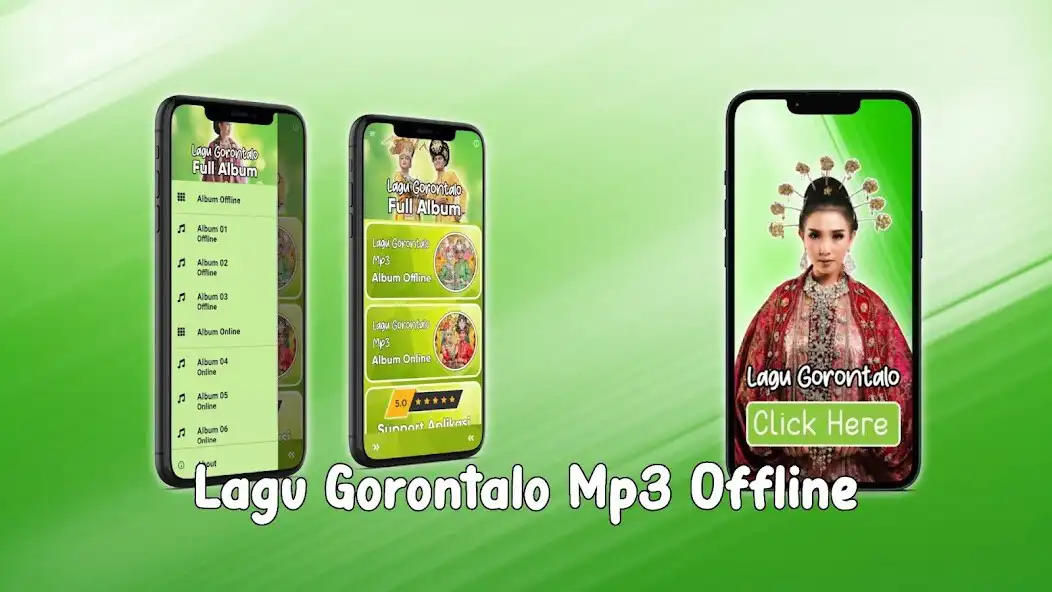 Play Lagu Gorontalo MP3 Offline  and enjoy Lagu Gorontalo MP3 Offline with UptoPlay
