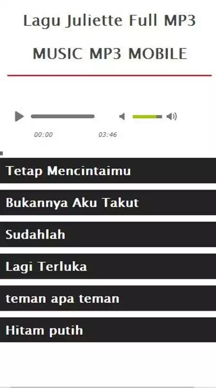 Play Lagu Juliette Full MP3