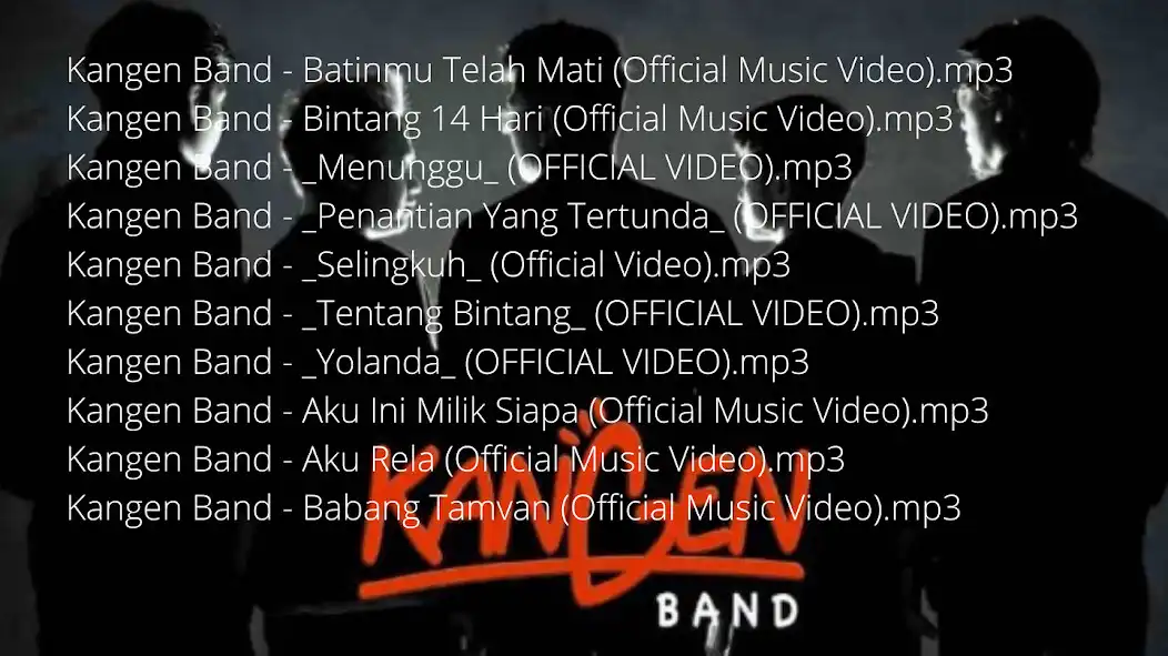 Play Lagu KangenBand full album mp3  and enjoy Lagu KangenBand full album mp3 with UptoPlay