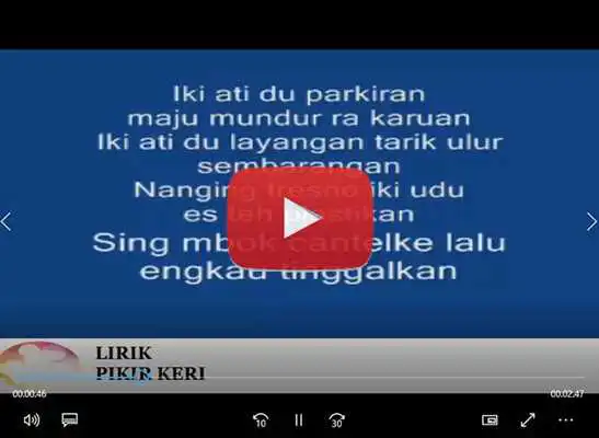 Play Lagu+Lirik Pikir Keri/Via Valen