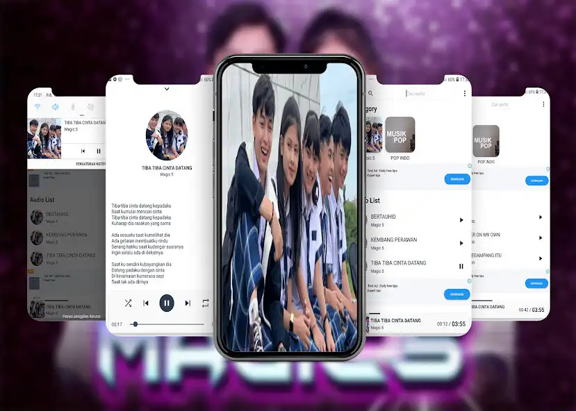 Play Lagu Magic 5 Indosiar  and enjoy Lagu Magic 5 Indosiar with UptoPlay