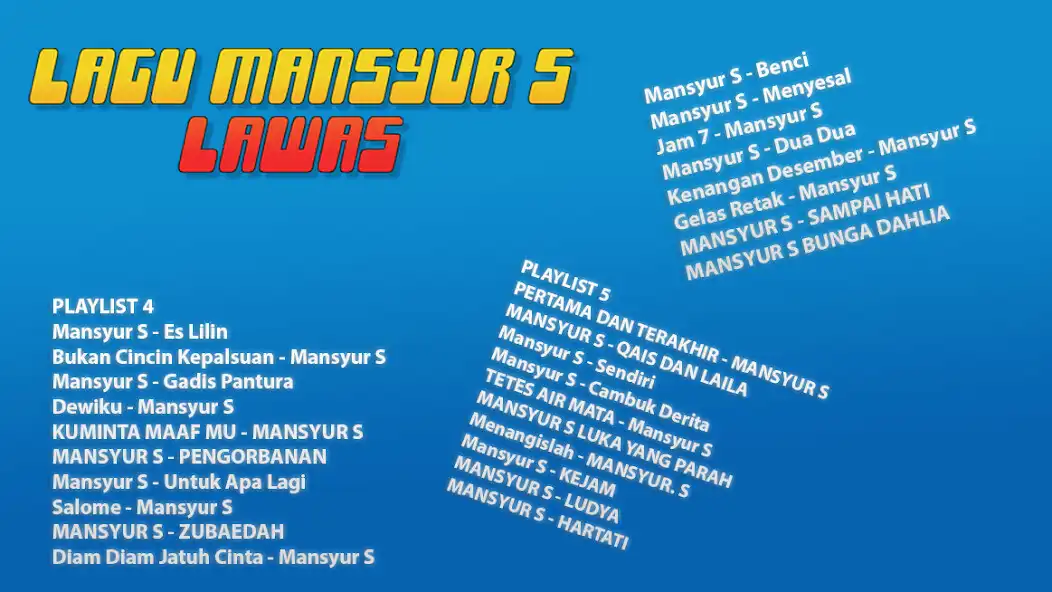 Play Lagu Mansyur S Lawas Offline as an online game Lagu Mansyur S Lawas Offline with UptoPlay