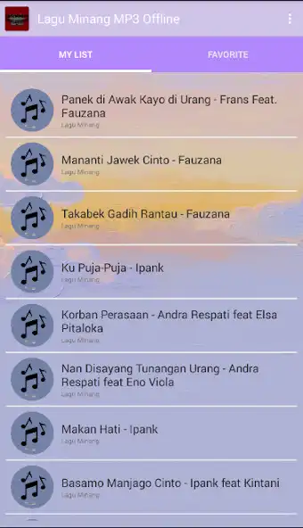 Play Lagu Minang Mp3 Offline as an online game Lagu Minang Mp3 Offline with UptoPlay