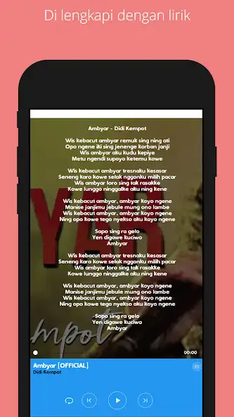 Play Lagu populer Didi Kempot ( OFFLINE + LIRIK )  and enjoy Lagu populer Didi Kempot ( OFFLINE + LIRIK ) with UptoPlay