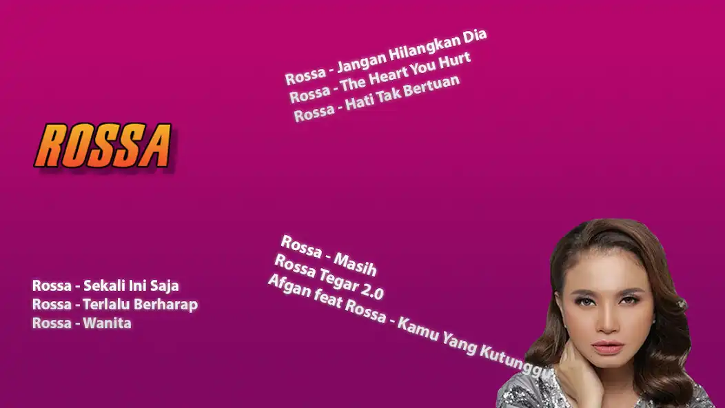 Play Lagu Rossa Offline  and enjoy Lagu Rossa Offline with UptoPlay