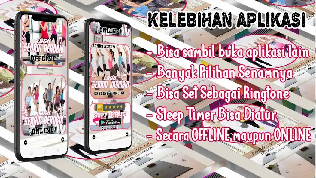Play Lagu Senam Aerobik Offline  and enjoy Lagu Senam Aerobik Offline with UptoPlay