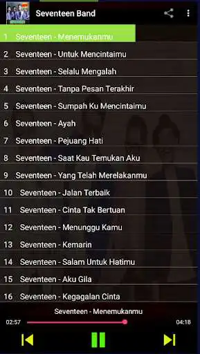Play Lagu Seventeen Band as an online game Lagu Seventeen Band with UptoPlay