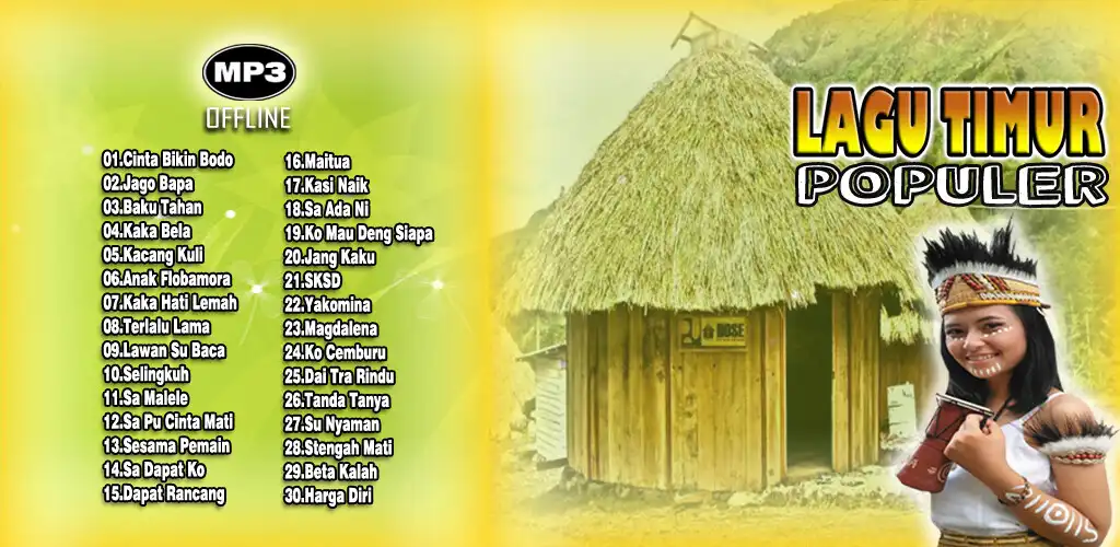 Play Lagu Timur Mp3 Offline  and enjoy Lagu Timur Mp3 Offline with UptoPlay