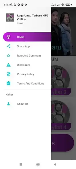 Play Lagu Ungu Terbaru MP3 Offline  and enjoy Lagu Ungu Terbaru MP3 Offline with UptoPlay