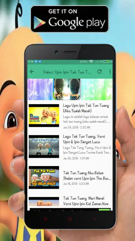 Play Lagu Upin Ipin Tak Tun Tuang Mp3