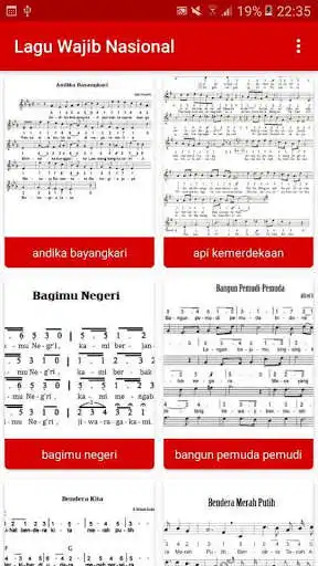 Play Lagu Wajib Nasional dengan not balok dan not angka  and enjoy Lagu Wajib Nasional dengan not balok dan not angka with UptoPlay