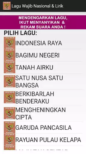 Play Lagu Wajib Nasional & Lirik  and enjoy Lagu Wajib Nasional & Lirik with UptoPlay