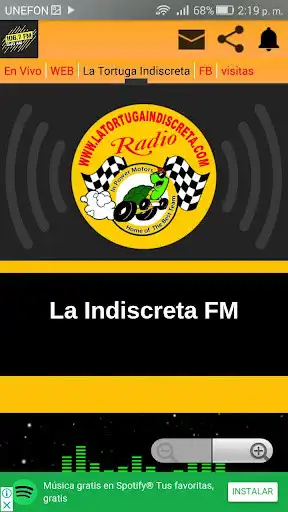 Play La Indiscreta 106.7 FM as an online game La Indiscreta 106.7 FM with UptoPlay