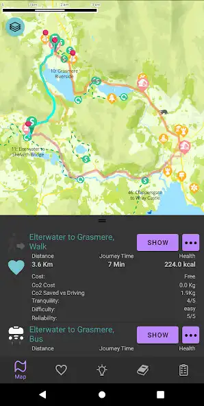 Play Lake District Route Planner as an online game Lake District Route Planner with UptoPlay