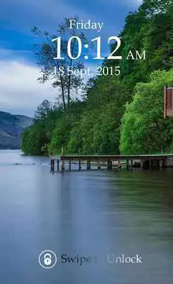Play Lake Keypad Lock Screen Theme