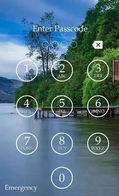 Play Lake Keypad Lock Screen Theme