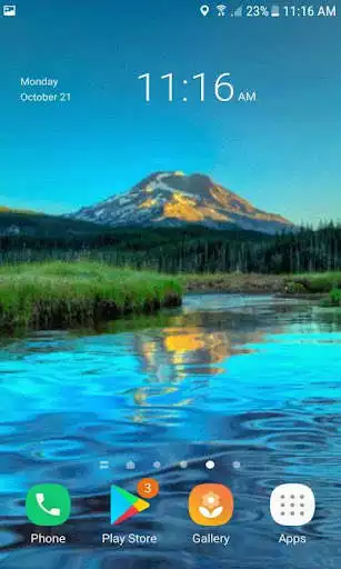 Play Lake Mountain Live Wallpaper as an online game Lake Mountain Live Wallpaper with UptoPlay