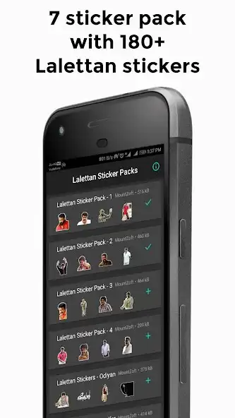 Play Lalettan Stickers  and enjoy Lalettan Stickers with UptoPlay