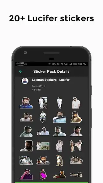 Play Lalettan Stickers as an online game Lalettan Stickers with UptoPlay
