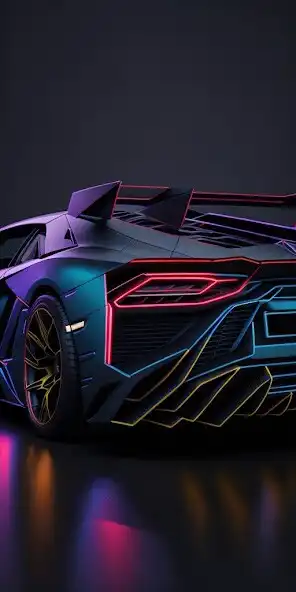 Play Lamborghini neon wallpaper  and enjoy Lamborghini neon wallpaper with UptoPlay