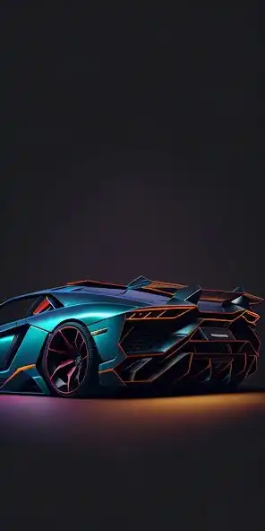 Play Lamborghini neon wallpaper as an online game Lamborghini neon wallpaper with UptoPlay