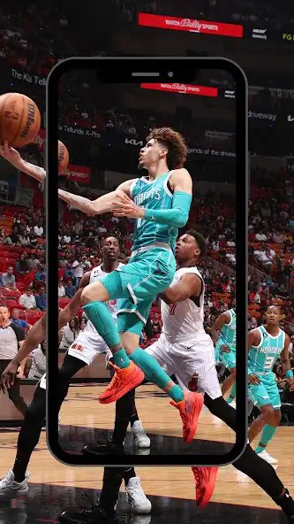 Play LaMelo Ball 3D Wallpaper as an online game LaMelo Ball 3D Wallpaper with UptoPlay