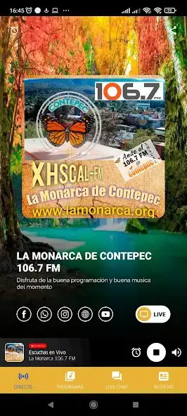 Play La Monarca de Contepec 106.7 as an online game La Monarca de Contepec 106.7 with UptoPlay