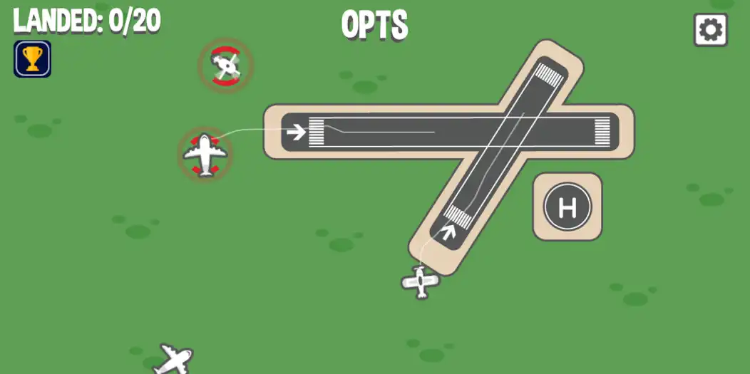 Play Landing Tycoon - Land Airplane as an online game Landing Tycoon - Land Airplane with UptoPlay