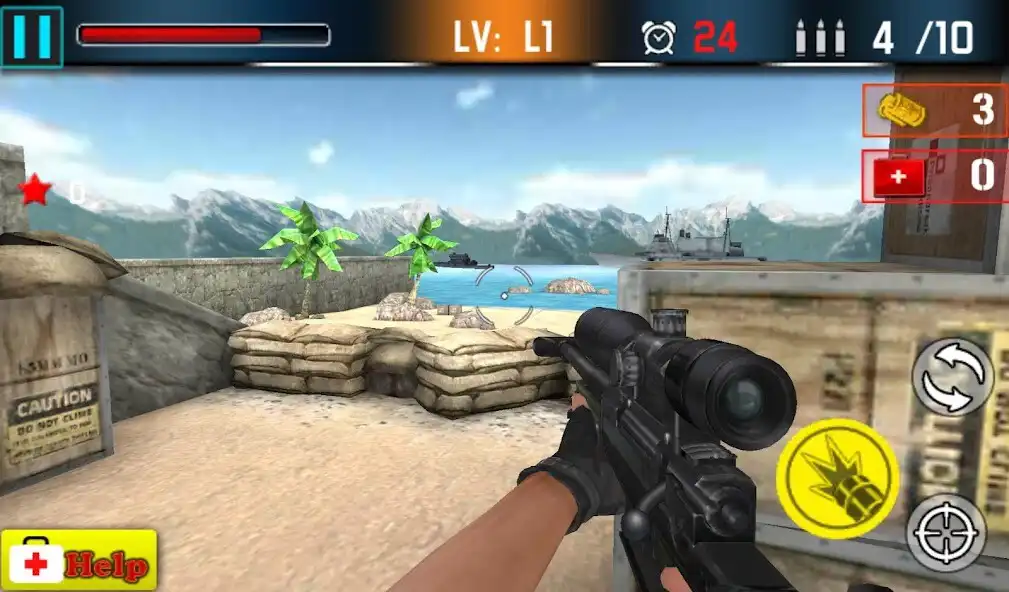 Play Landing War : Defense Gun Shoot as an online game Landing War : Defense Gun Shoot with UptoPlay