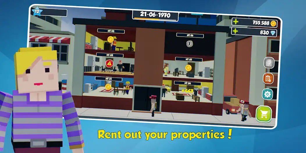 Play Landlord Manager: Real Estate Simulator as an online game Landlord Manager: Real Estate Simulator with UptoPlay