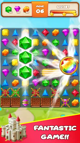 Play Land Of Jewels: Fun Jewel Matching Game as an online game Land Of Jewels: Fun Jewel Matching Game with UptoPlay