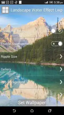 Play Landscape Water Effect LWP